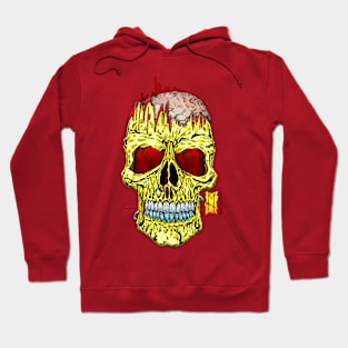 Calavera Open with Brains by Hard Grafixs© Hoodie